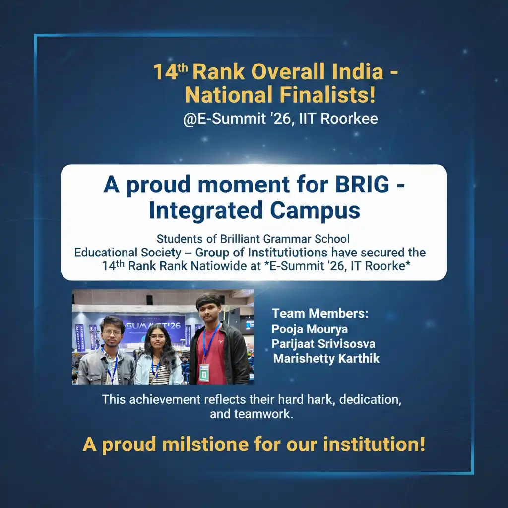 14th Rank Overall India   National Finalists   E Summit   2026   Iit Roorkee