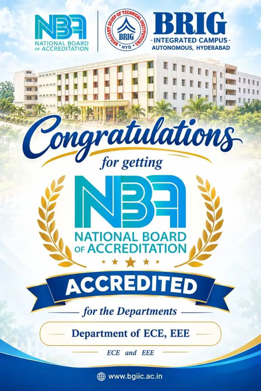 BRIG Integrated Campus NBA Accreditation for ECE and EEE Departments